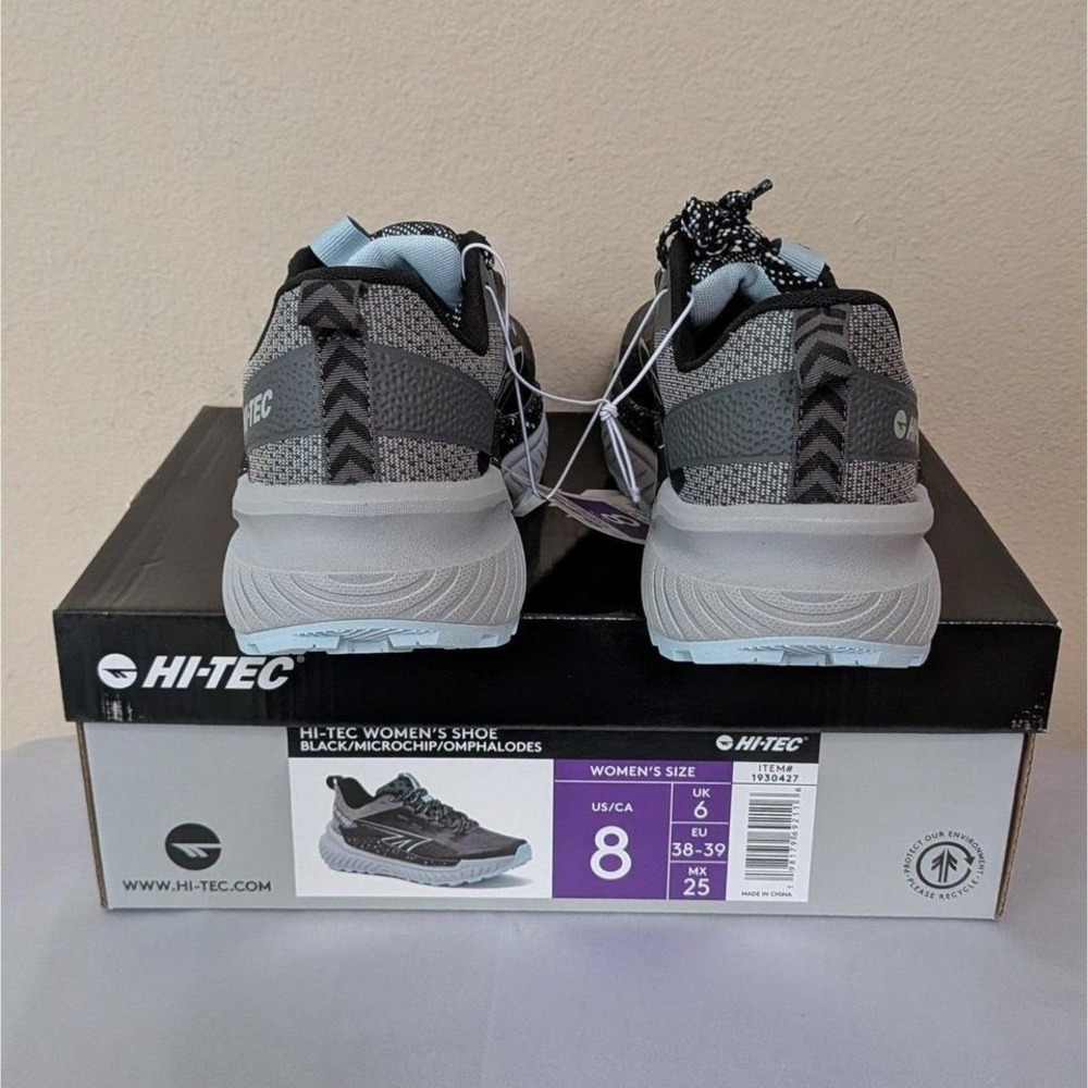 New Hi-Tec Women's Casual Lace-Up Shoes Black Size 8 - Picture 3 of 5